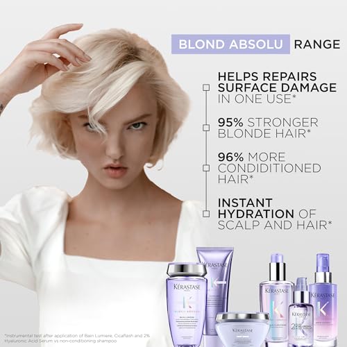 Kerastase Blond Absolu Lumi?re Illuminating Shampoo For Lightened & Highlighted Hair - Intensely Hydrates & Illuminates Shiny Hair, Removes Impurities & Pollution