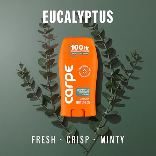 Carpe Antiperspirant Eucalyptus 1.76oz - 100HR Sweat & Odor Control for Women
