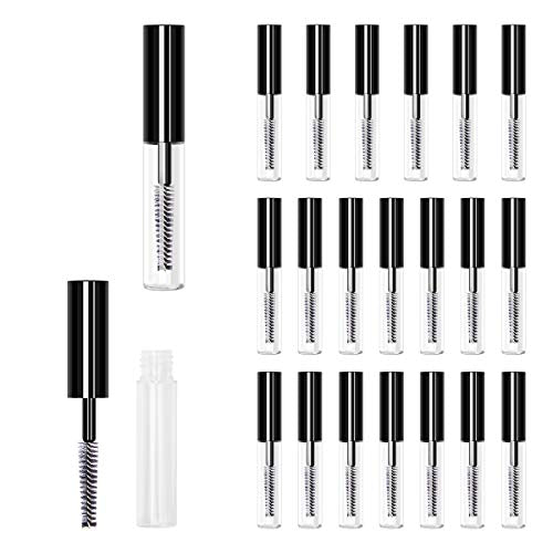 AHIER 4ML Reusable Mascara Tubes with Brush - 20 Pack