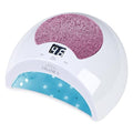 Rechargeable UV LED Nail Lamp with Diamond Design & Touch Control - 3 Timer Settings, Fast Curing for All Gel Polishes, Portable UV Nail Dryer for Professional Salon & Home