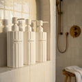 KIBAGA 19oz Shampoo Conditioner Body Wash Dispenser Set