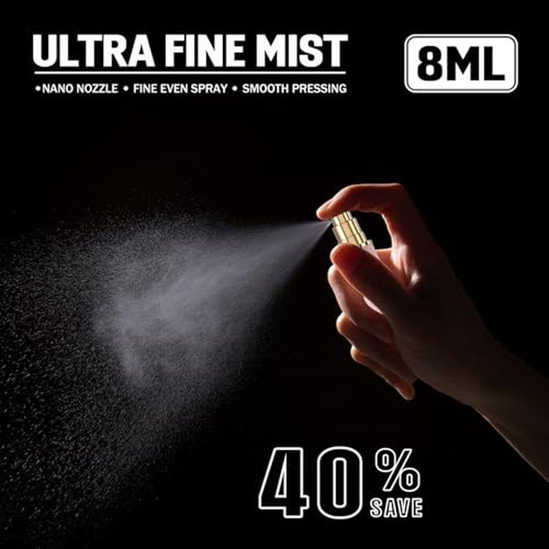 8ML Travel Perfume Atomizer - Refillable Leather Spray Bottle