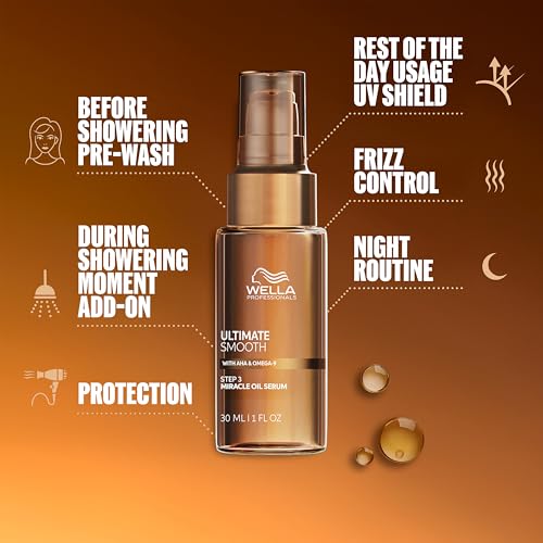 Wella ULTIMATE SMOOTH Miracle Oil Serum for Dry & Frizzy Hair
