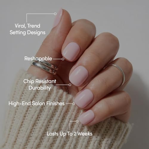 Glamnetic Sugar BB Press-On Nails | Super Short Baby Pink Kit