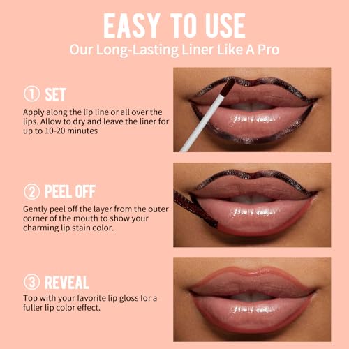 iMethod Peel Off Lip Stain – Long Lasting, Waterproof Rose