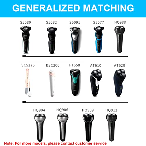 8V HQ850 Shaver Charger Cord Compatible with Philips Norelco QP2530 QP2630 HQ912 HQ913 HQ914 HQ915 HQ916 Electric Shaver Razor Trimmer Adapter Power Supply Charging Cable