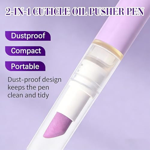 2-in-1 Cuticle Oil Pusher Pen with Lavender Moisturizer