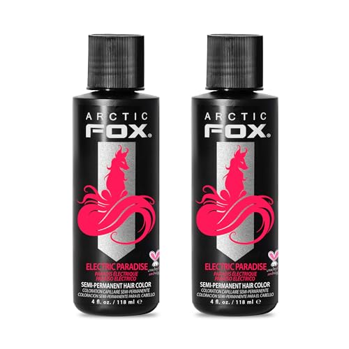 ARCTIC FOX Semi-Permanent Hair Dye Electric Paradise UV Reactive - 2x4 oz Pack