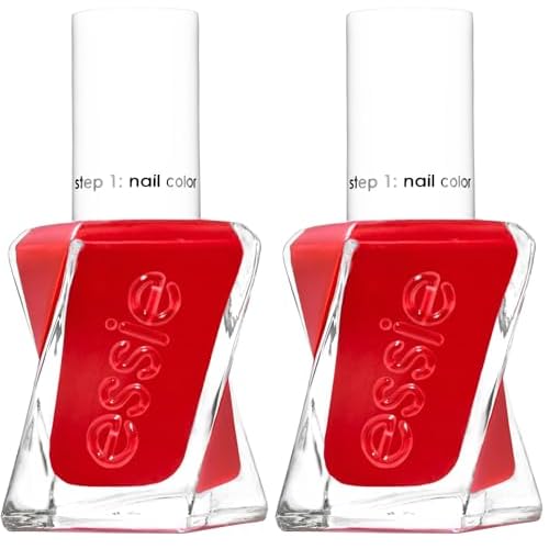 essie Gel Couture Longwear Nail Polish, Scarlet Red, Rock the Runway, 0.46 Ounce (Pack of 2)