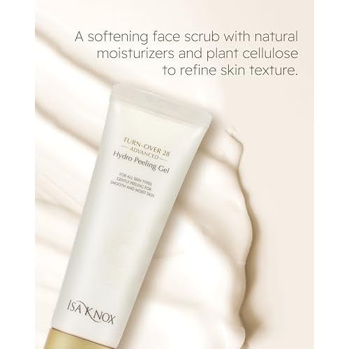 ISA KNOX Turnover 28 Advanced (Peeling Gel, 4.1fl oz) - Gently Exfoliate and Renew Skin, Korean Skin Care. Natural Moisturizing Factors (NMF), Plant-Derived Cellulose.