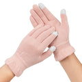 Donfri Touchscreen Cotton Moisturizing Overnight Gloves - 2 Pairs, Pink (M)