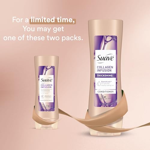 Suave Professionals Thickening Conditioner Collagen Infusion For Fine to Flat Hair Conditioner for Volume 12.6 oz