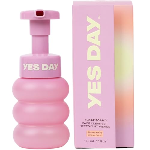 Yes Day Float Foam Face Cleanser for Teens ? Gentle Foaming Face Wash for Teens & Ages 10 Up, with Coconut Water, Willowbark & Kiwano Melon (150ml / 5 fl oz)
