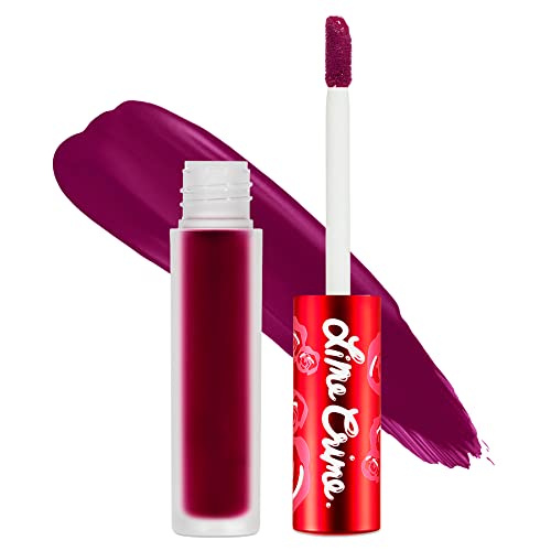 Lime Crime Velvetines Liquid Matte Lipstick, Rustic (Earthy Red) - Bold, Long Lasting Shades & Lip Lining - Stellar Color & High Comfort for All-Day Wear - Talc-Free & Paraben-Free