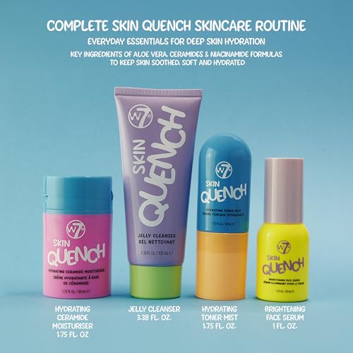 W7 Skin Quench Hydrating Skincare Set with Aloe Vera