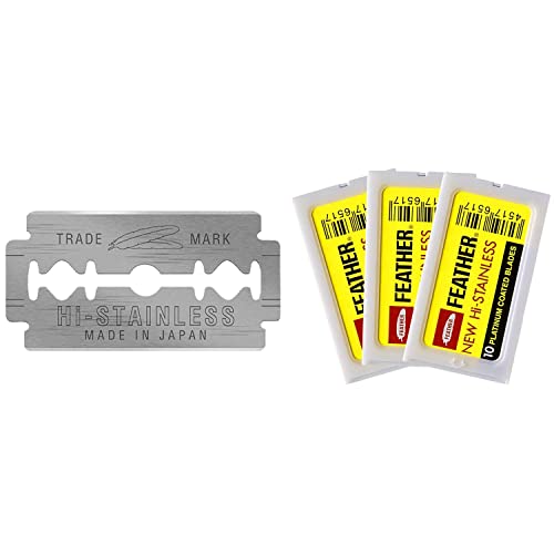Feather Double Edge Safety Razor Blades 30 Count