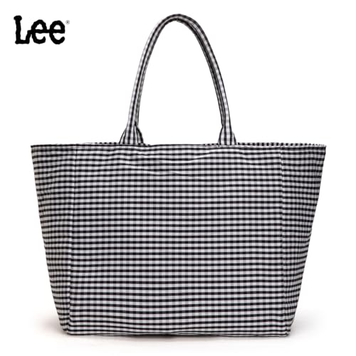 Montana West Gingham Tote Bag for Women - Large Canvas Shoulder Bag