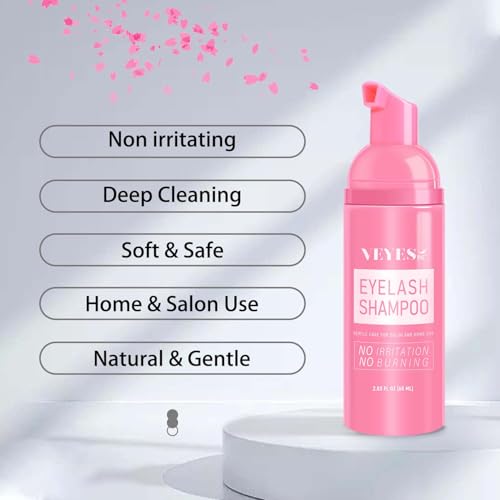 Lash Extension Shampoo - Oil & Sulfate Free Cleanser, 60ml
