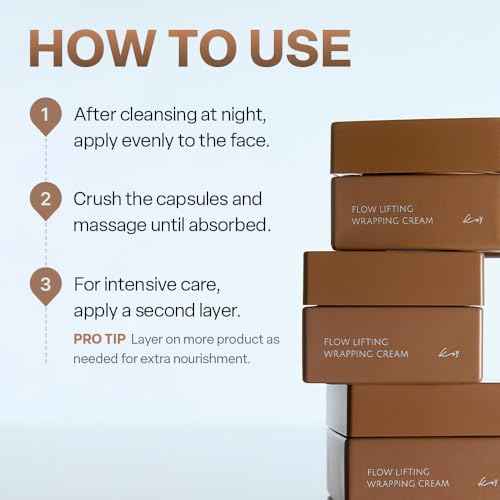 Flow Lifting Wrapping Cream 1.69 fl oz | Volumizing Cream with Volufiline & Botanical Extracts | Plump & Supple Skin Finish