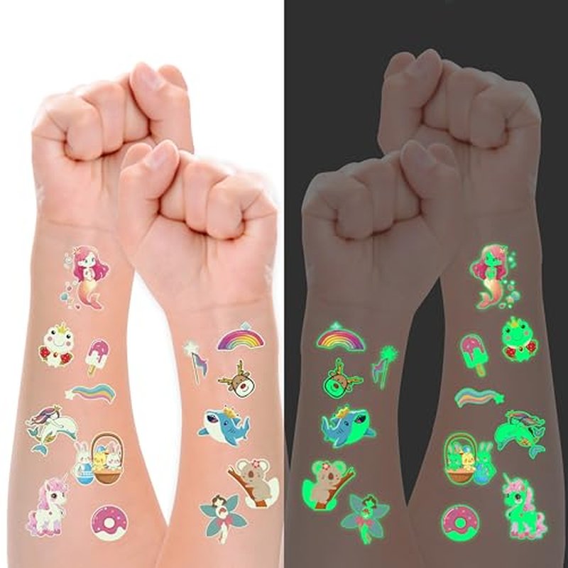 380pcs Luminous Temporary Tattoos for Kids - Glow Party Favors