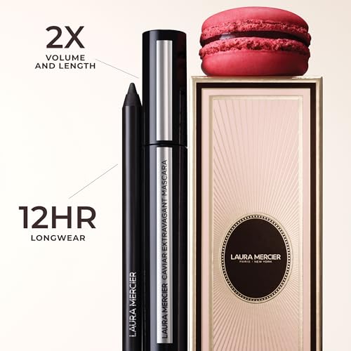 Laura Mercier Caviar Tightline Eyeliner: Long Lasting Color, Crease-proof, Waterproof, Gel-like Hydrating Formula, Perfect for Tightline, Lash Line + Waterline, Holiday Gift Set