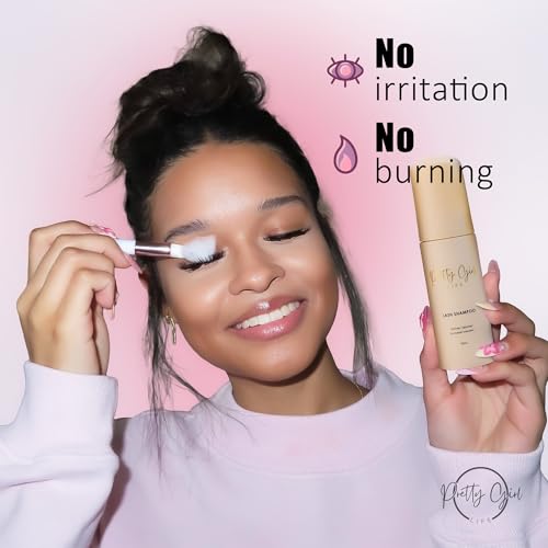 Eyelash Extension Shampoo with Brush - Gentle Foam Cleanser