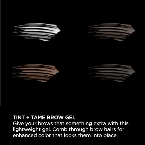 Sigma Beauty Tint + Tame Medium Brow Gel – Finest Brow Tint and Shaping Gel for Filling, Grooming, & Shaping Brows - For Natural, Feathered Brows (Neutral Brown Brow Gel for Universal Brunette Hair)