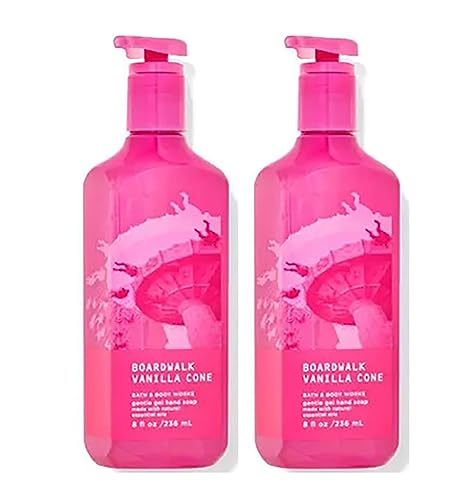 Bath and Body Works Cleansing Gel Hand Soap 8 Ounce 2-Pack (Pink Tinsel Petals)