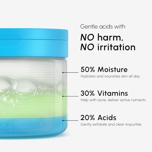 MAREE Glycolic Acid Pads for Clear Skin - 80 Count Exfoliating Toner