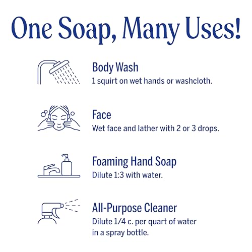 Dr. Bronner's Baby Unscented Castile Soap - 8 oz Organic Liquid