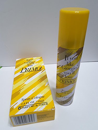 Primo Women's Cologne Spray & Deodorant Body Spray Bundle