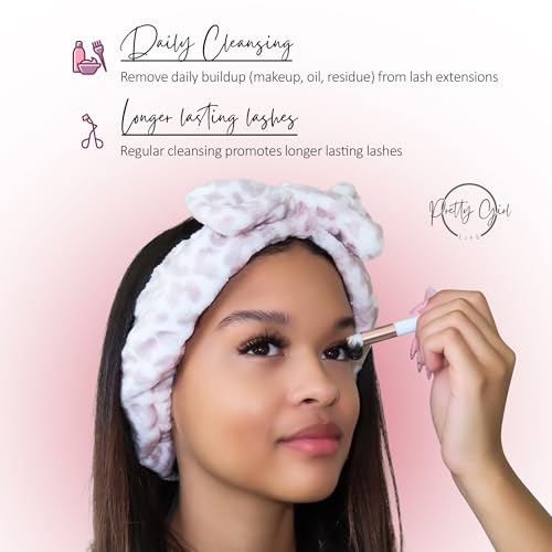 Eyelash Extension Shampoo with Brush - Gentle Foam Cleanser