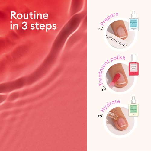 Nail Care Kit with Active Glow Serum, File, Buffer & Cuticle Tools