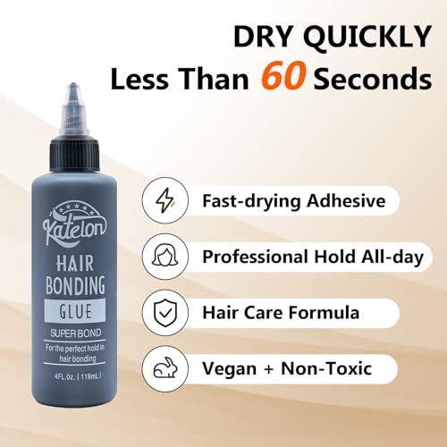 Hair Glue for Wigs & Extensions - Professional Bonding Adhesive 4oz