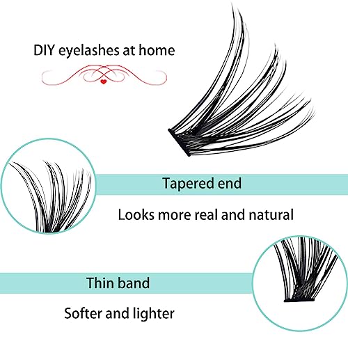 Cluster Lashes 14-18mm 240pcs DIY Eyelash Extensions