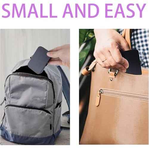 2Pack Dental Floss Portable Case with Mirror,Refillable Portable Floss Pick Holder Container,Small Floss Dispenser for Travel, Dates,Dinners and Hotels(Black)