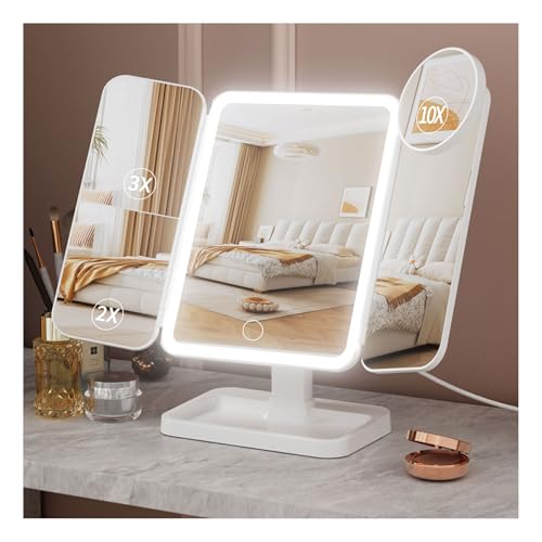 LED Makeup Mirror with 75 Lights & 10X Magnification