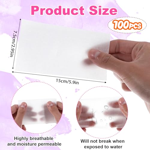 100 Pack Hair Perm Papers Thin End Papers for Salon & Home Perms