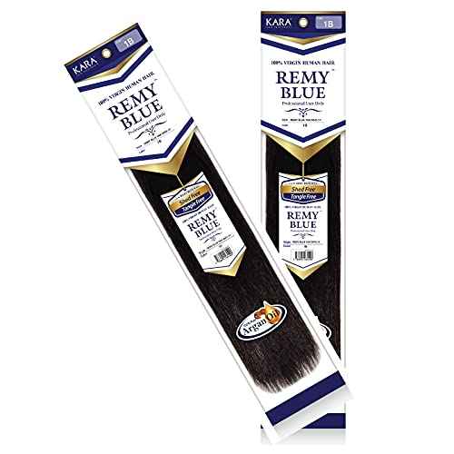 New Remy Yaky-Remy Blue 100% VIRGIN Human Hair Weave- Shed Free&Tangle Free (#1B, 12¡± packs of 2)