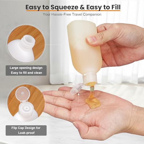 Travel Size Bottles 3.4oz TSA Approved 5 Pack