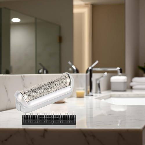 1Pc 5S Razor Replacement Foil and Cutter for Braun, Replacement Shaver Part Cutter Accessories for Braun M90 M60 P40 P50 P60 P70 P80 555 575 370, Men's Electric Shaver Replacement Heads, Men's