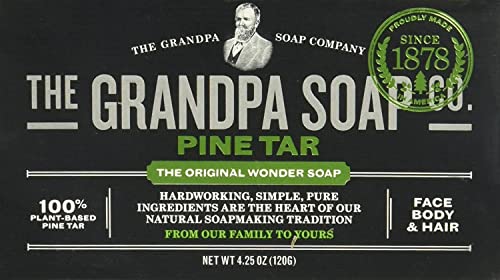 Grandpa's Soap Pine Tar 4.25 oz (Pack of 4)