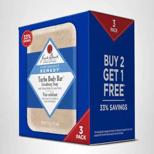 Jack Black - Turbo Body Bar Scrubbing Soap, 6 oz Pack of 3 - Amazon Exclusive