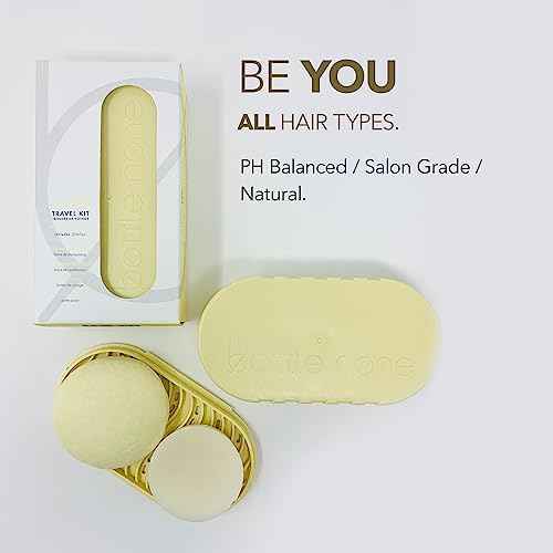 BOTTLE NONE | be YOU Travel Set Includes be You Shampoo and Conditioner Bars for All Hair Types with Travel Soap Dish | PH Balanced/Salon Grade/Natural | 50+ Washes
