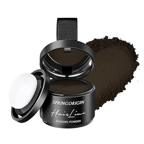 Hairline Shadow Powder - Instant Thinning Hair Concealer, Black