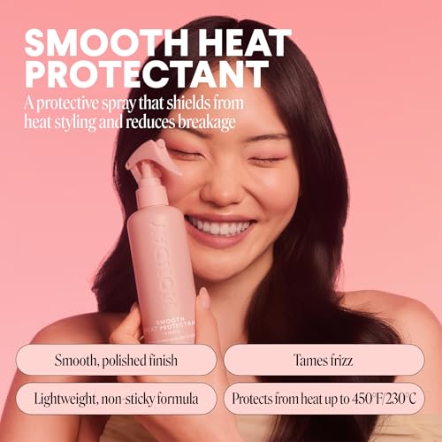MONDAY HAIRCARE SMOOTH Heat Protectant Spray with Keratin – 6 oz (Pack of 2)