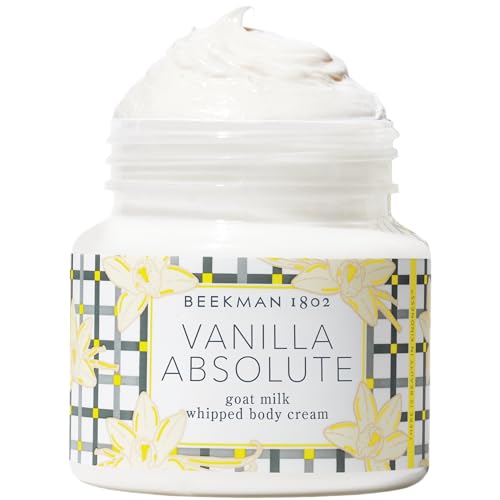 Beekman 1802 Vanilla Absolute Goat Milk Soap & Whipped Body Cream Gift Set ? Warm Vanilla, Sheer Lily & Sandalwood Scent ? Hydrating Cleanse + Nourishing Moisture for Dry Skin (2 Count)