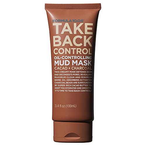 FORMULA 10.0.6 - Take Back Control Oil-Controlling Mud Mask - Creamy Mud Mask, Detoxes Skin & Decongests Pores 3.4 fl oz (100ml)