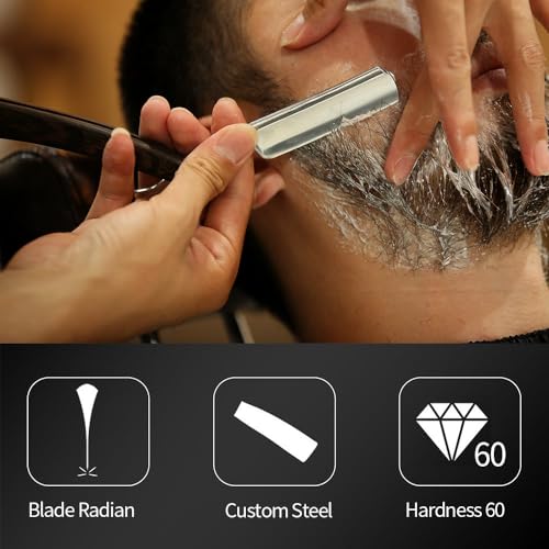 Straight edge razor men without stabilizer barber straight razor with acrylic handle shaving safety razor