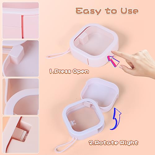 Portable Hair Tie Organizer for Accessories - Stackable & Wall-Mountable